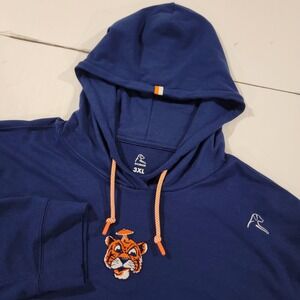 Rhoback Hesi Hoodie Mens 3XL Navy Blue Auburn Tigers AU Performance Lightweight